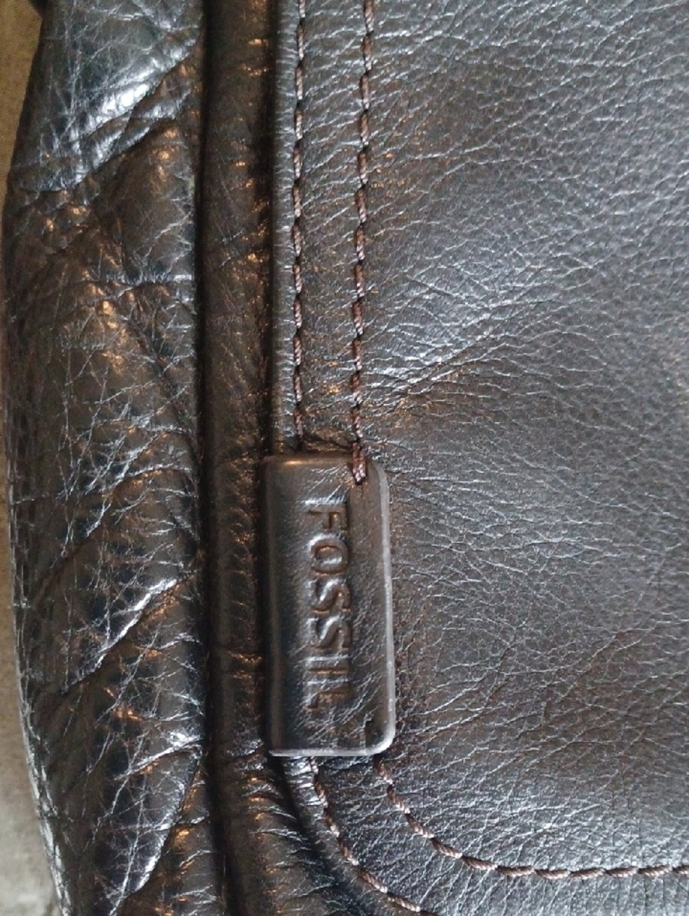 Fossil Travis City Bag Leather Messenger - Picture 9 of 12